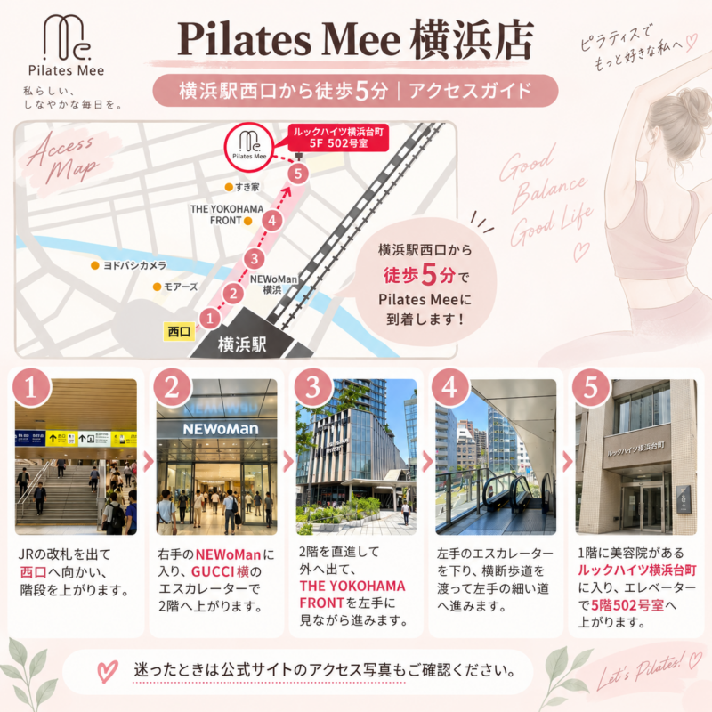 Pilates Mee 横浜店 アクセスガイド