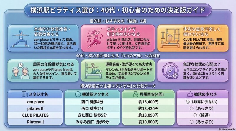 横浜駅ピラティス選び決定版ガイド