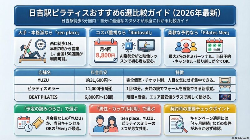 日吉駅ピラティスおすすめ比較ガイド