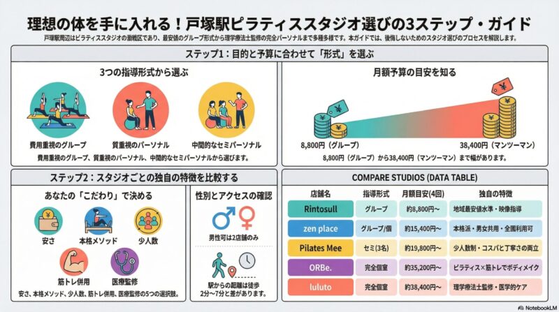 戸塚駅ピラティススタジオ選びガイド