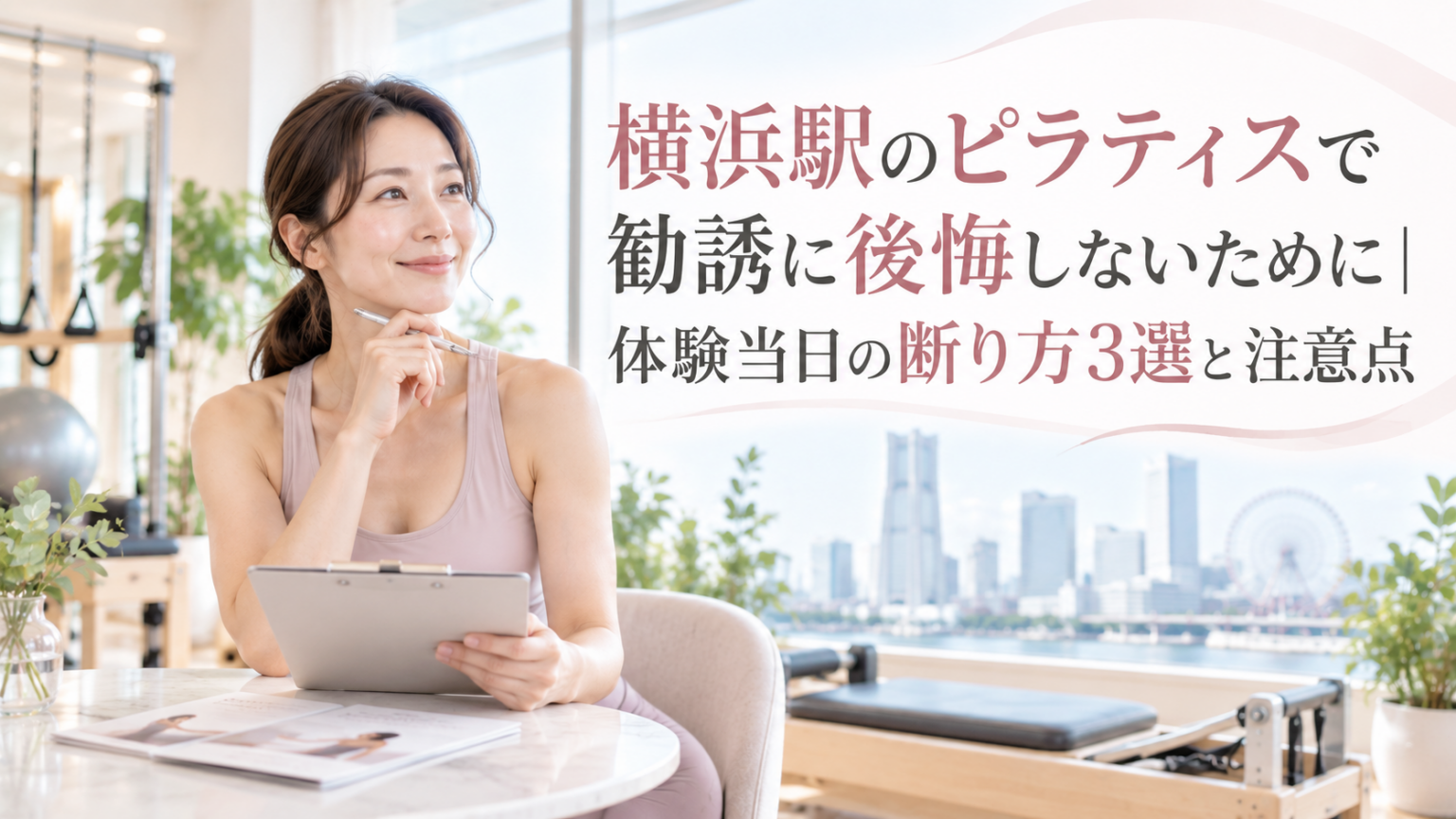 横浜駅のピラティスで勧誘に後悔しないために｜体験当日の断り方3選と注意点