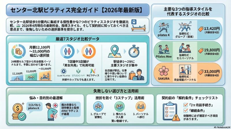 2026年センター北駅ピラティス完全ガイド