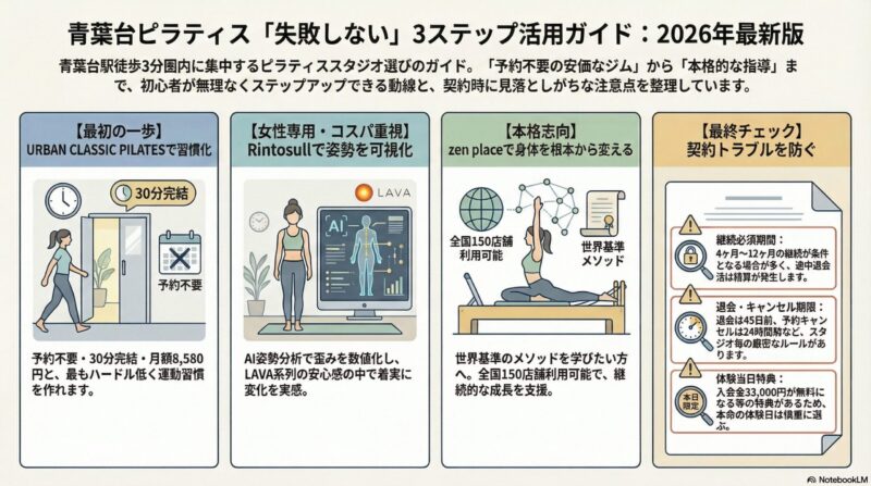 青葉台ピラティス選びのステップガイド