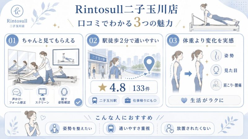 Rintosull二子玉川店が選ばれる理由