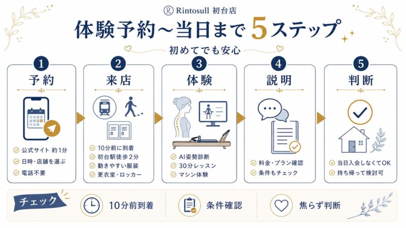 Rintosull初台店 体験の流れ