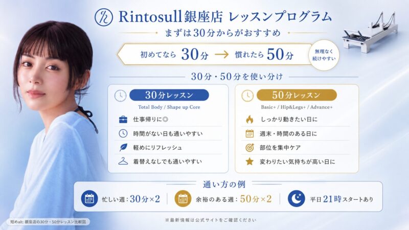 Rintosull銀座店 レッスンプログラム