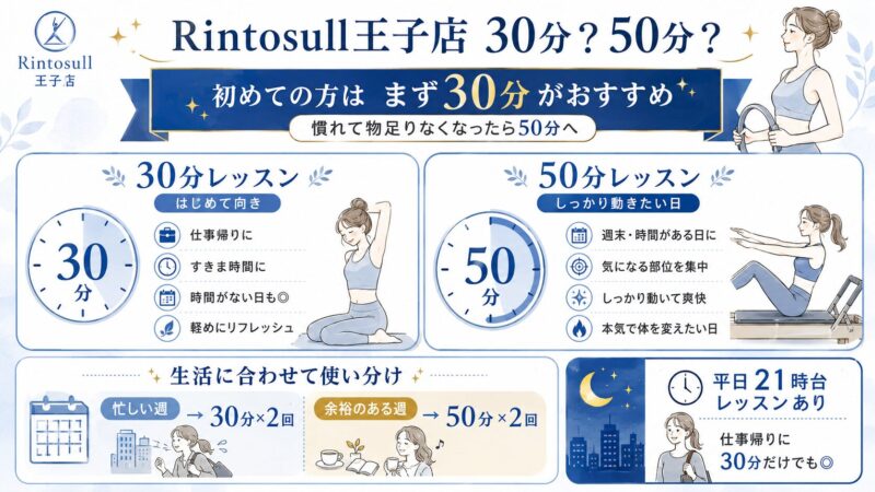 30分・50分レッスン、どう使い分ける？