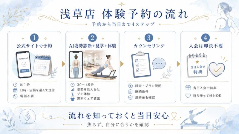 体験予約の流れ