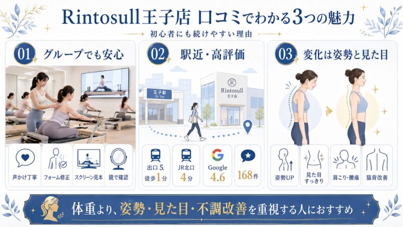 Rintosull王子店が選ばれる3つの理由