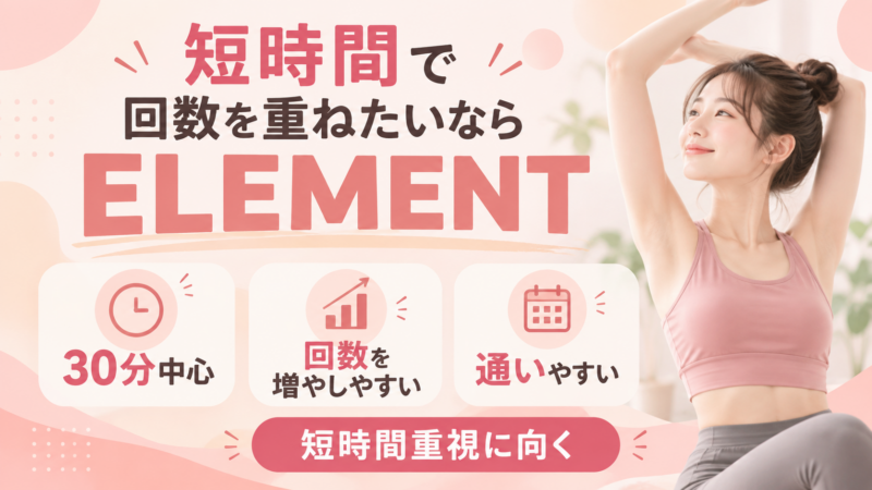 短時間重視のフィットネス