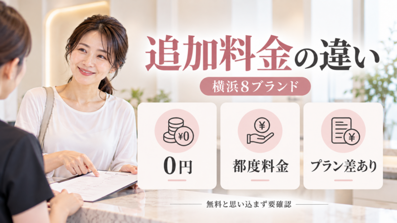 マシンピラティスの他店舗利用にかかる追加料金と無料条件・都度料金・プランによる違い
